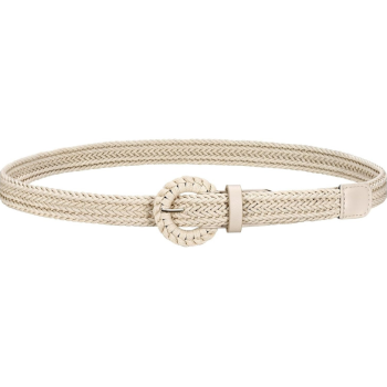 Women 0.9-CM Slim Straw Belt