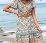Women Wide Wicker Belt
