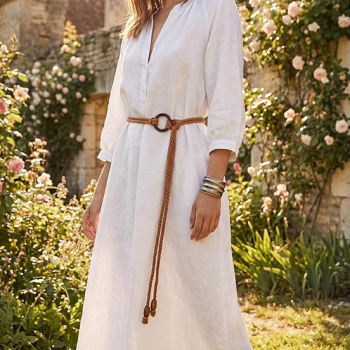 Women Cotton Rope Tassel Belt