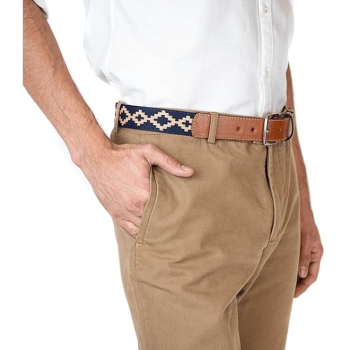 Men's Hand-Woven Leather Golf Belt