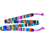 Single Colorful Hand-Woven Textile Belt